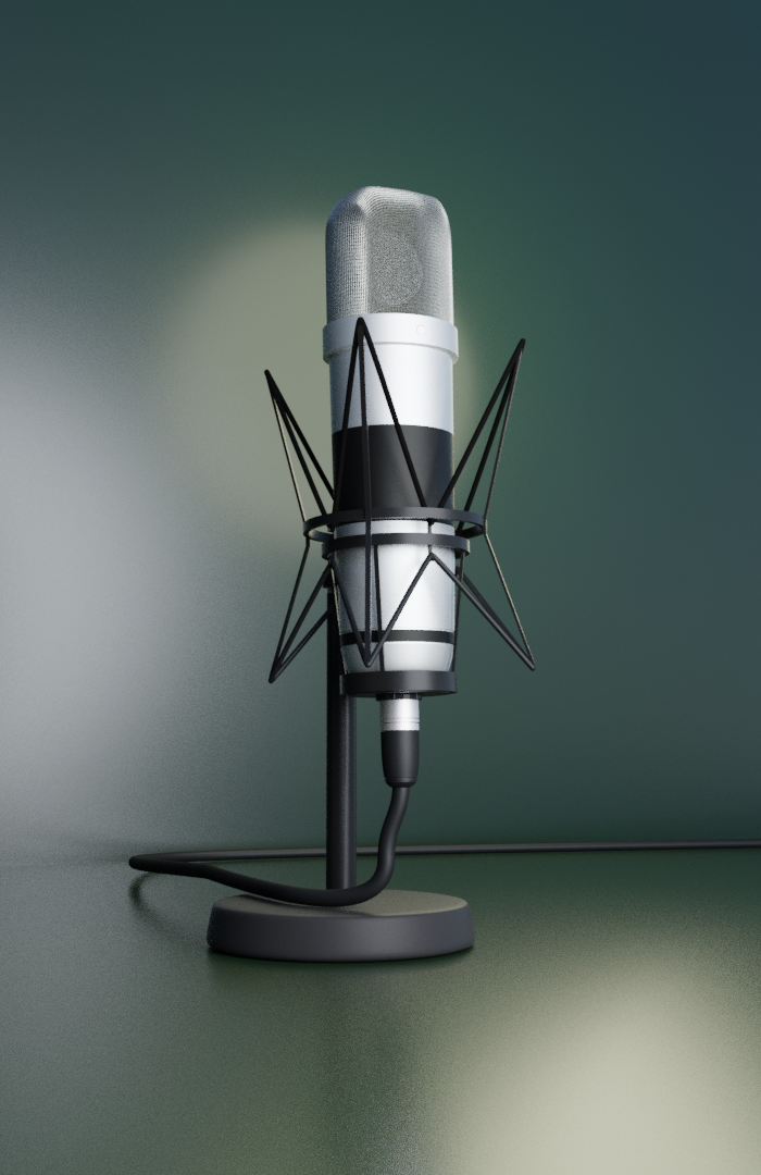 Studio Microphone | Rigged preview image 3